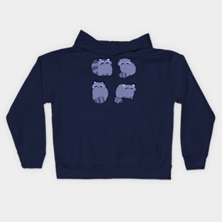 Raccoon drawing pack Kids Hoodie